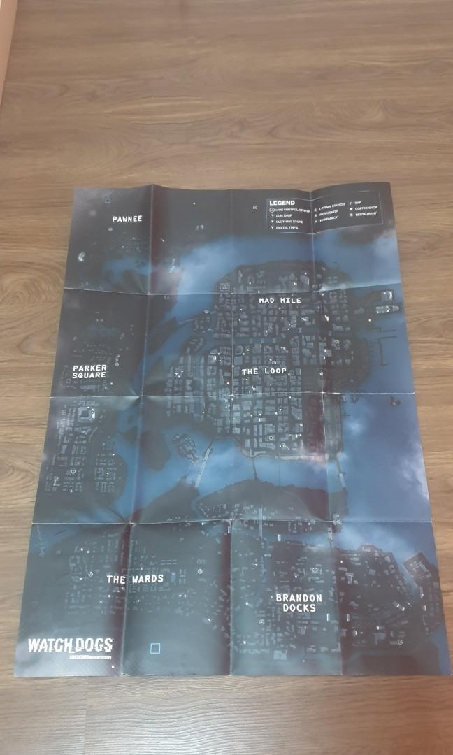 Limited Edition Watch Dogs 1 Chicago Map (Category: PlayStation) located in Quezon City. Submitted by itemsforadoption (Listing ID 1068368032, Image 2). Description: Rfs: Coming back from my quarantine break to post more items to sell. I'll probably post more than 50 items over the course of these few days. Decluttering old collection of gaming collectibles that I used to collect. Map is in okay condition, readable and usable Are you getting tire