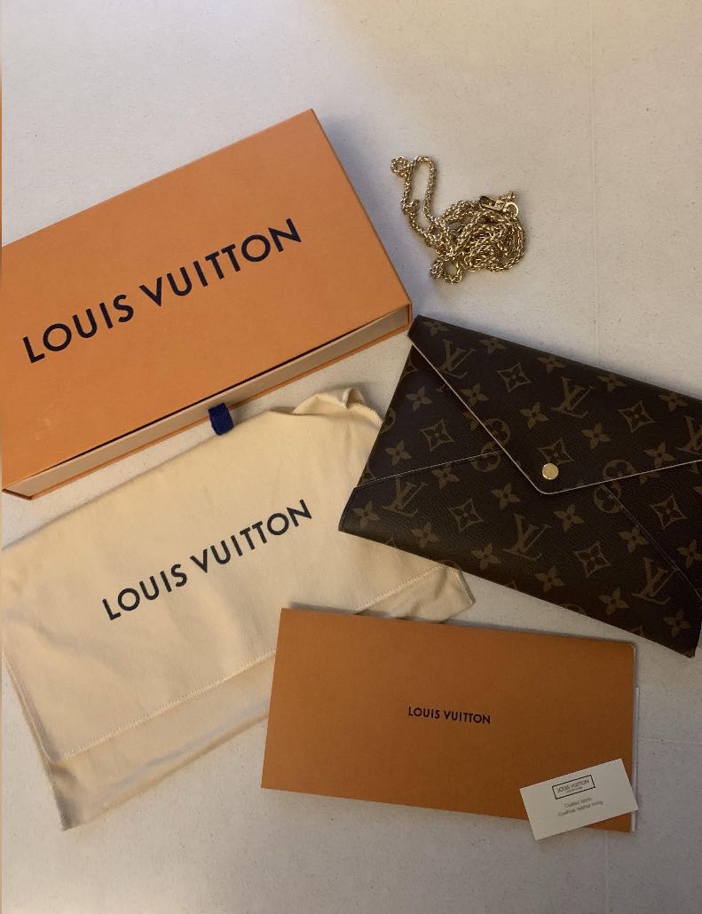 Louis Vuitton Kirigami Set of Three Envelop Clutch Green Leather ref.916892  - Joli Closet