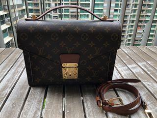 Limited Edition ! Louis Vuitton M44633 Monogram Shadow Leather