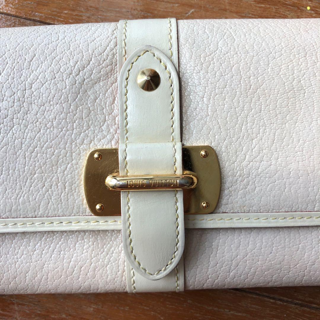 Louis Vuitton White Suhali Leather Le Favori Wallet