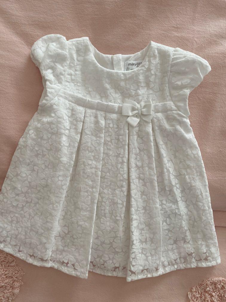 Mayoral white new arrivals dress