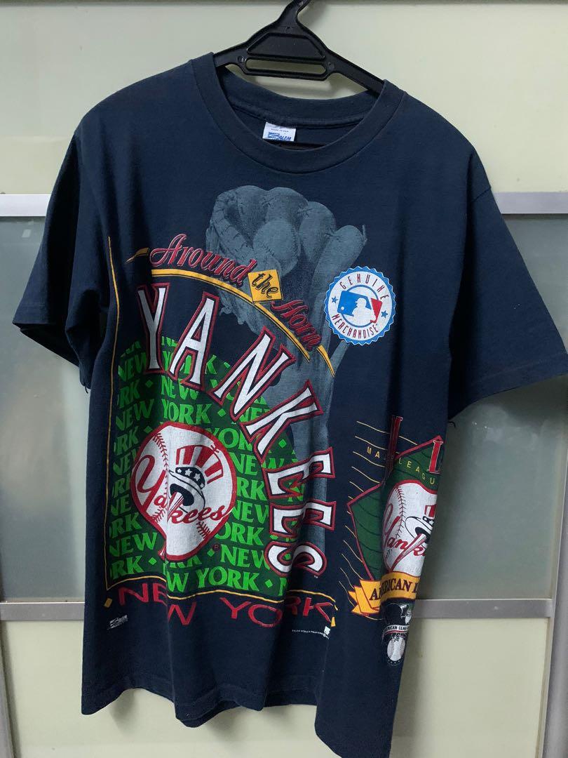 MLB NY YANKEES VINTAGE, Men's Fashion, Tops & Sets, Tshirts & Polo Shirts  on Carousell