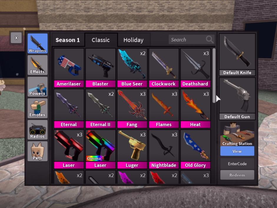 Murder Mystery 2 (MM2) Cheapest Godly and Classic ROBLOX, Video Gaming,  Gaming Accessories, In-Game Products on Carousell