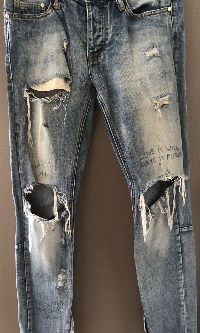 Mnml jeans, Men's Fashion, Bottoms 