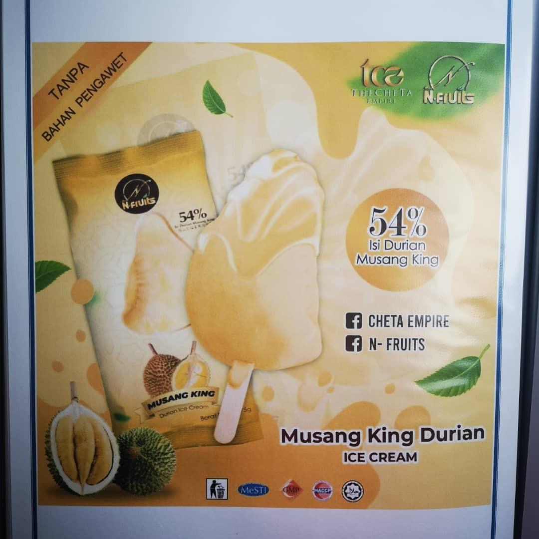 Musang King Ice Cream, Food & Drinks, Chilled & Frozen Food on Carousell
