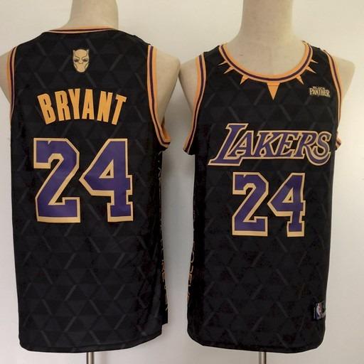 NBA Lakers Kobe 24 Black Panther Replica Jersey