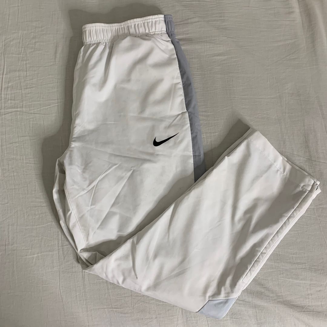 Nike white track pants 2025