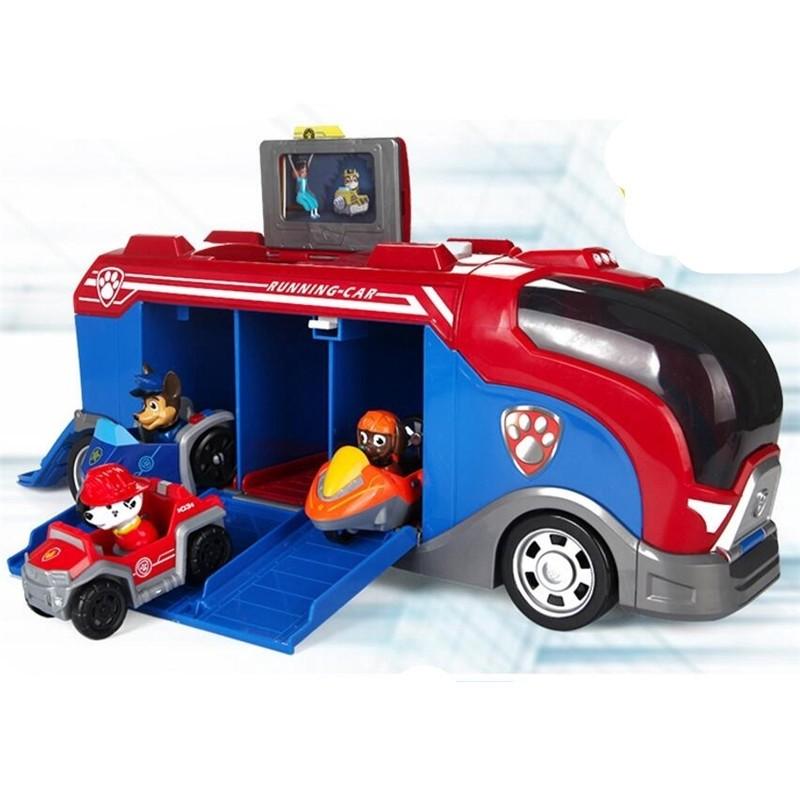 Paw Patrol Rescue Bus with ryder and 3 dog mobile