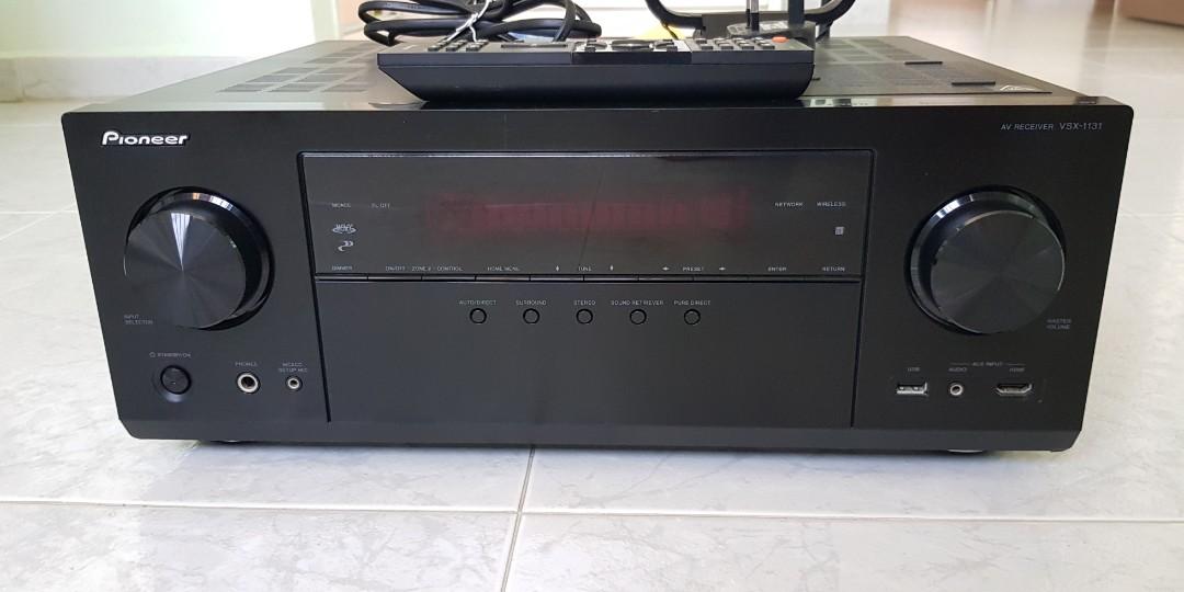 Pioneer AV receiver vsx1131, Audio, Soundbars, Speakers & Amplifiers