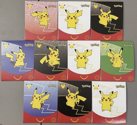 10 Packs 10 LOT 10 New Pokemon 25th Anniversary McDonalds Promo Cards SEALED! 