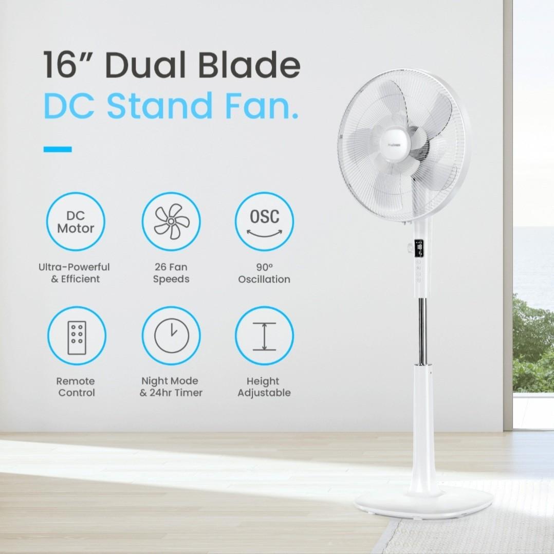 Probreeze 16" DC Pedestal Fan, Furniture & Home Living, Lighting & Fans