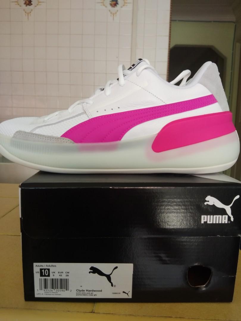 Puma pink basketball shoes shop
