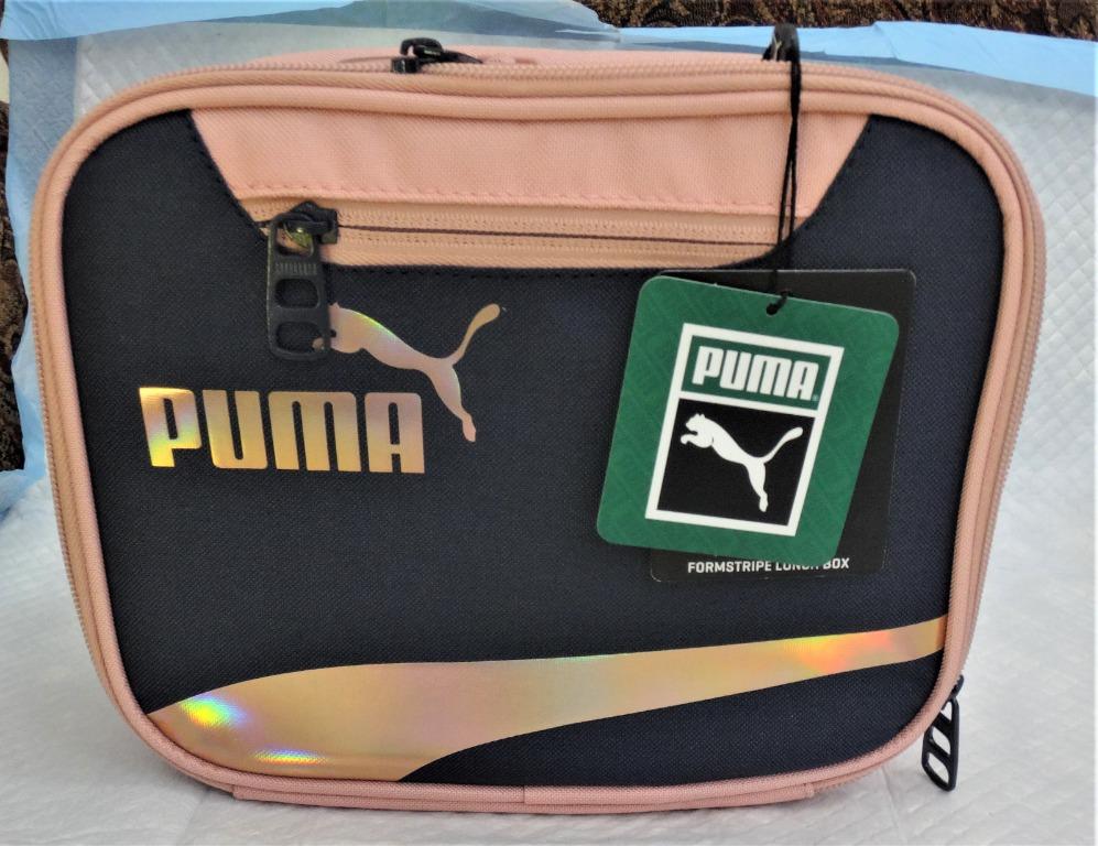 Puma Formstripe Lunch Bag Lunchbox Peach Beige NewUSA Furniture Home Living Cleaning Homecare Supplies Waste Bins Bags on Carousell