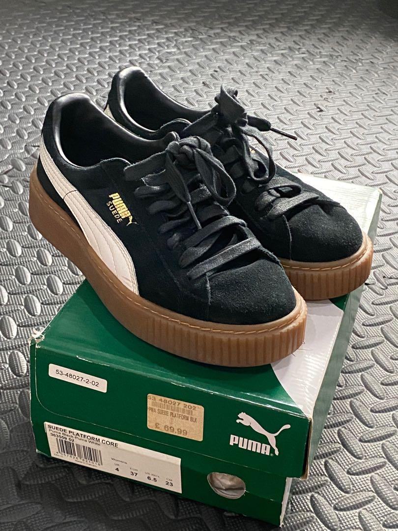 Puma suede platform core black outlet