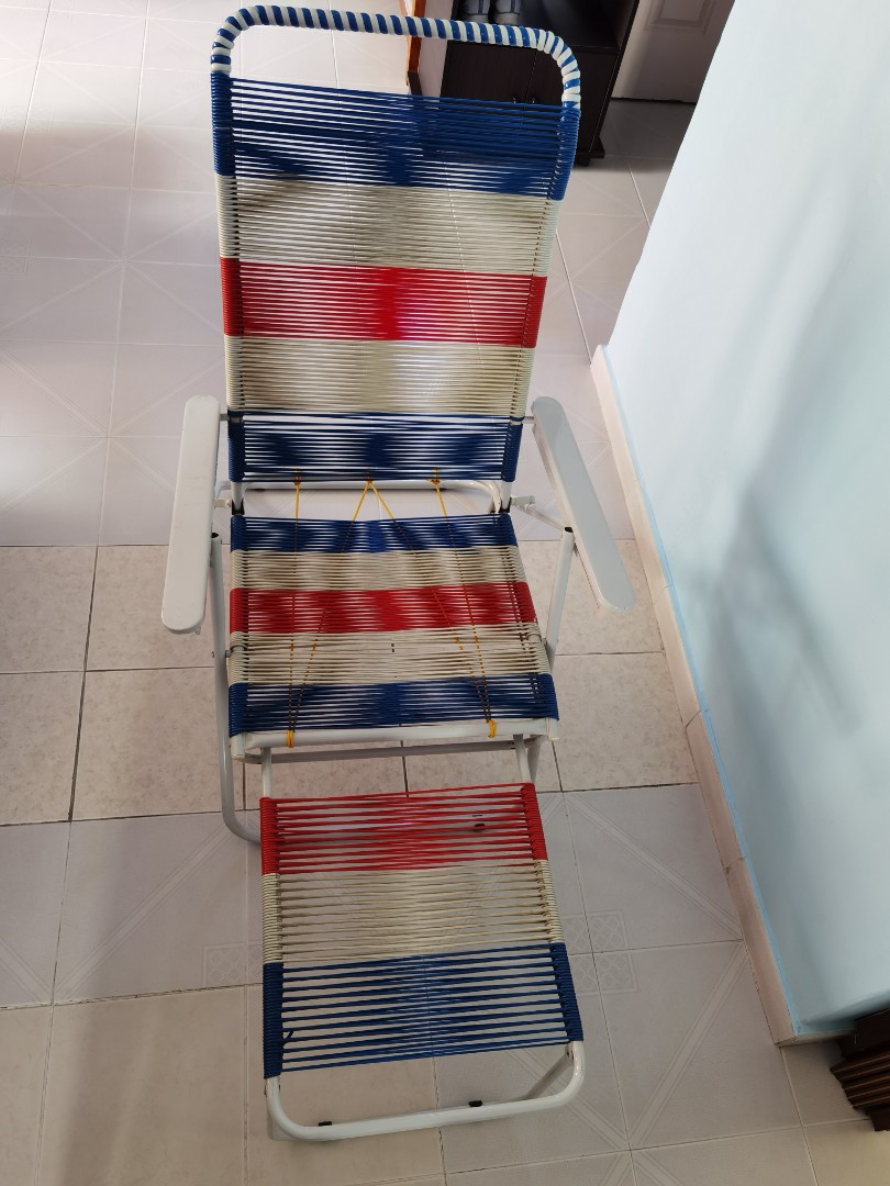 Pvc string relax chair, Furniture, Tables & Chairs on Carousell