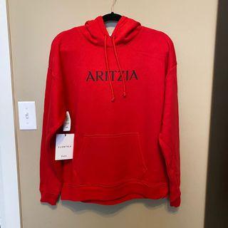 Red Aritzia TNA Iconic Hoodie