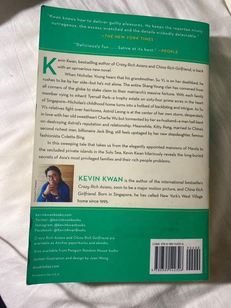 Rich People Problems by Kevin Kwan (hard bound signed copy) (Category: Storybooks) located in Pasig City. Submitted by kccascl (Listing ID 1068368927, Image 2). Description: Super good condition.