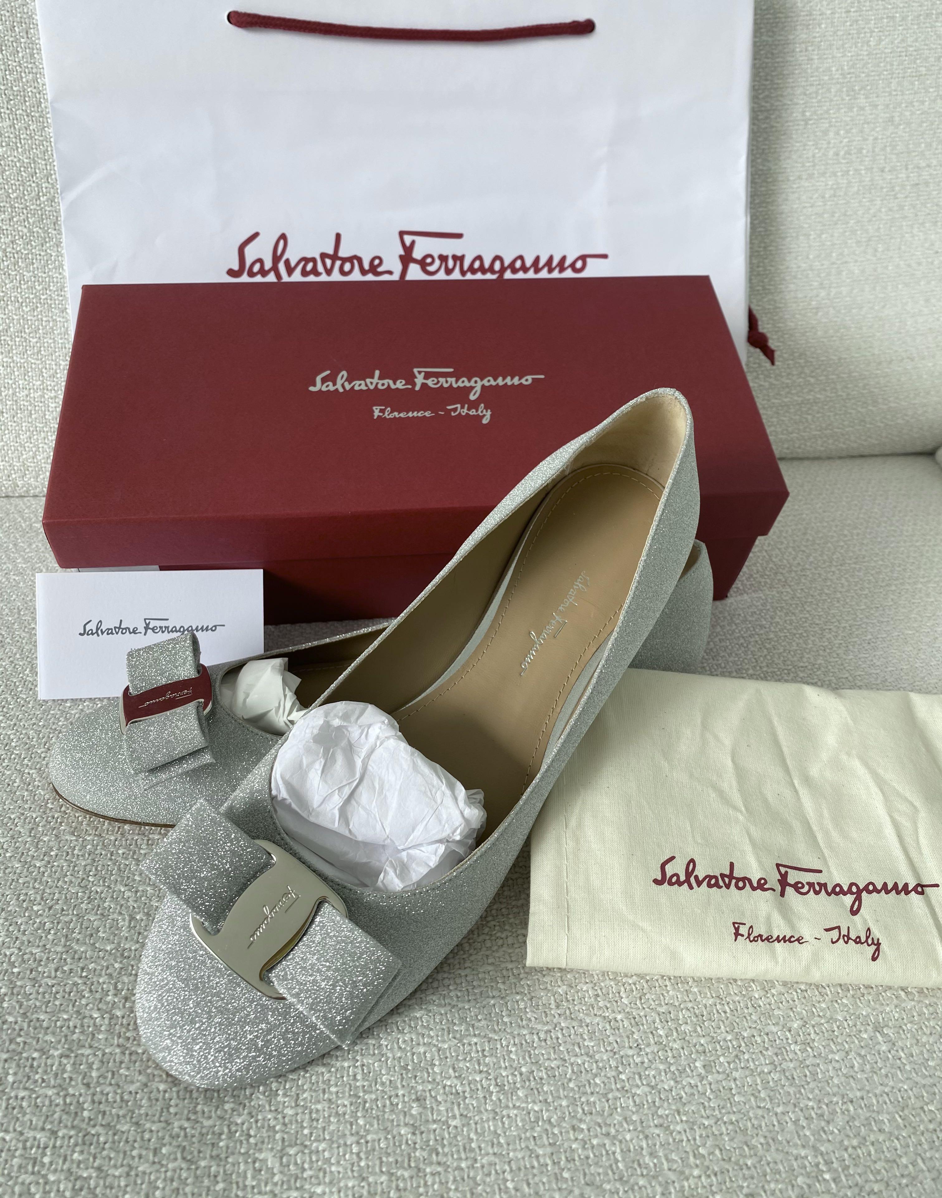 Ferragamo discount glitter flats