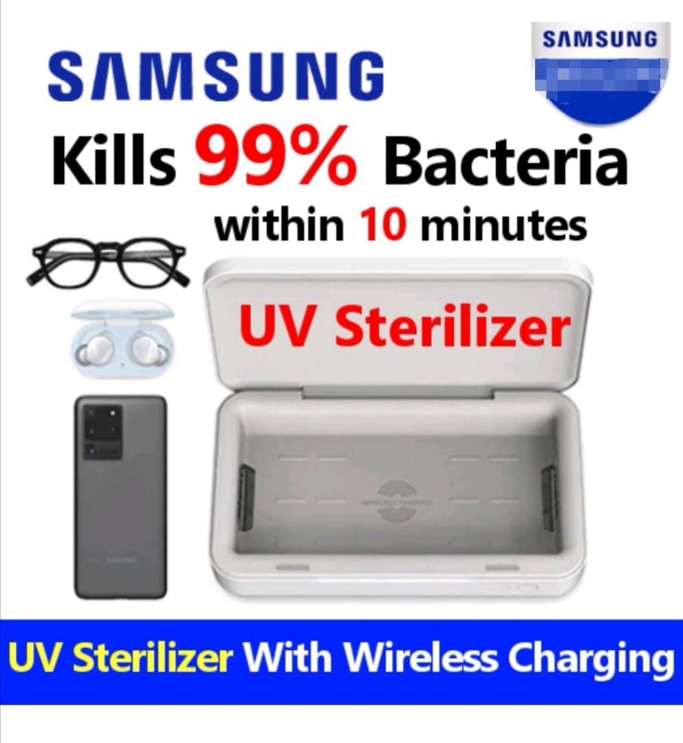 Samsung Uv Sterilizer With Wireless Charging Wireless Charger Gp Tou0 Mobile Phones Gadgets Mobile Gadget Accessories Chargers Cables On Carousell