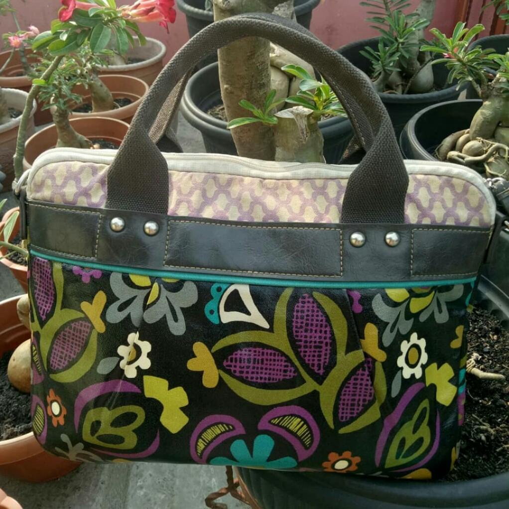 Tas Laptop Fossil Keyper Fesyen Wanita Tas Dompet di Carousell