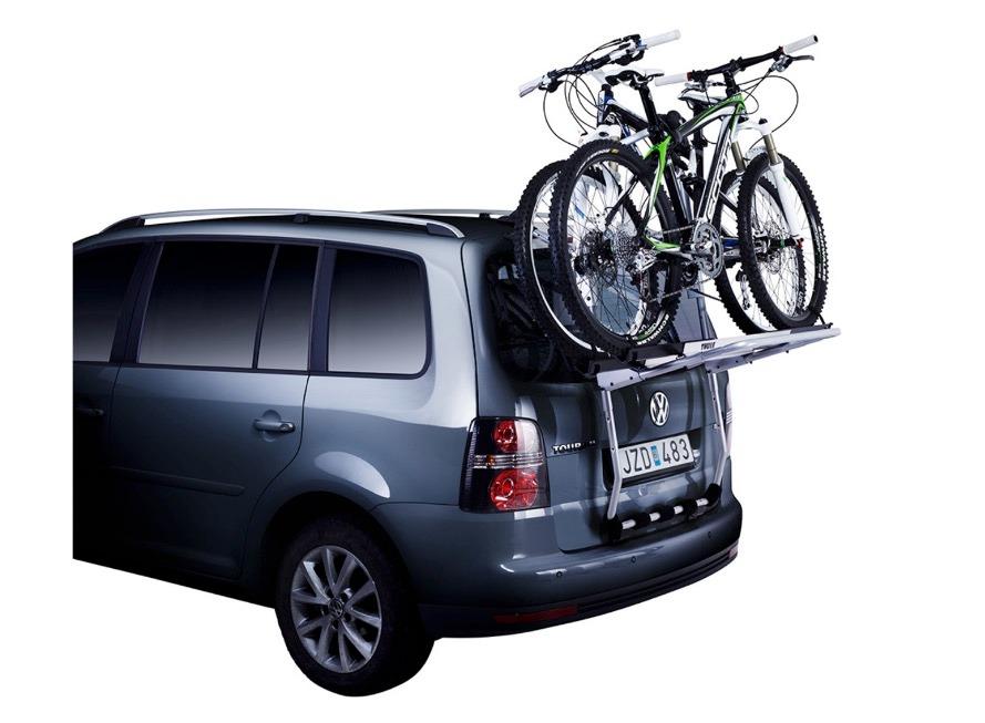 thule trunk bike rack installation