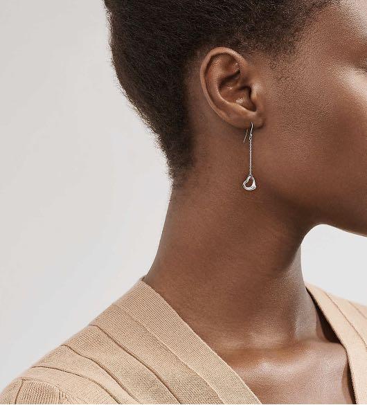 Tiffany elsa peretti open heart earrings on sale
