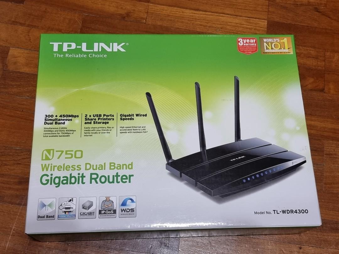 TP Link N750 Wireless Dual Band Gigabit Router, Computers Tech, Parts Accessories, on