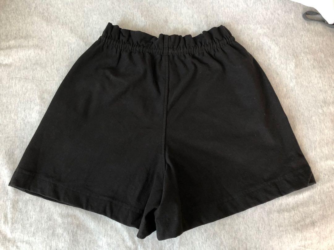 Black drawstring shorts Clearance