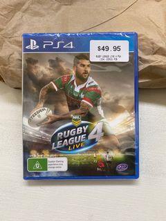 Unopened Rugby League 4 Live PS4