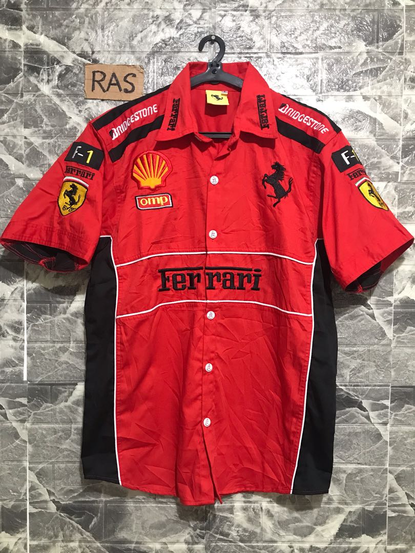 Ferrari button shirt hotsell
