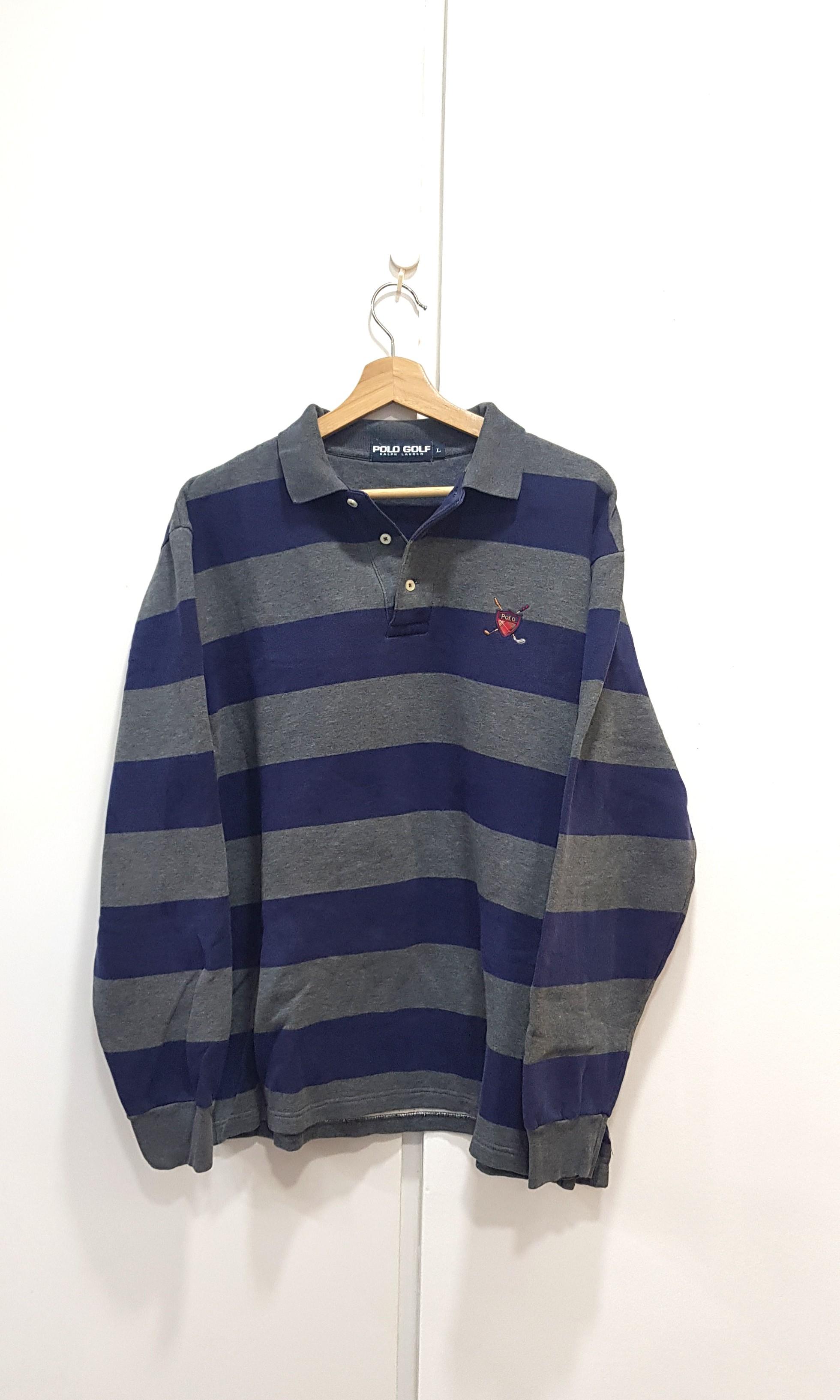 Vintage Polo Golf Striped Collared 