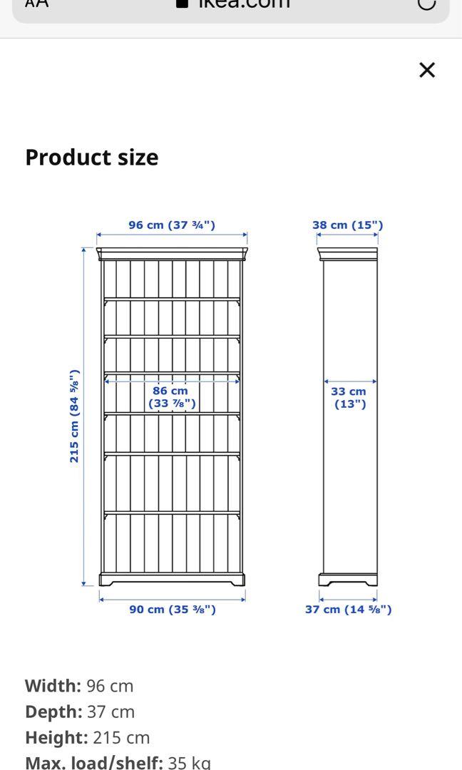 White IKEA book & display shelves, Furniture & Home Living, Furniture