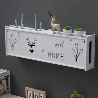 Wireless WIFI Wall TV Set-top Box Router Rack Free Punch Storage Box Wall Hanging Decoration AS880