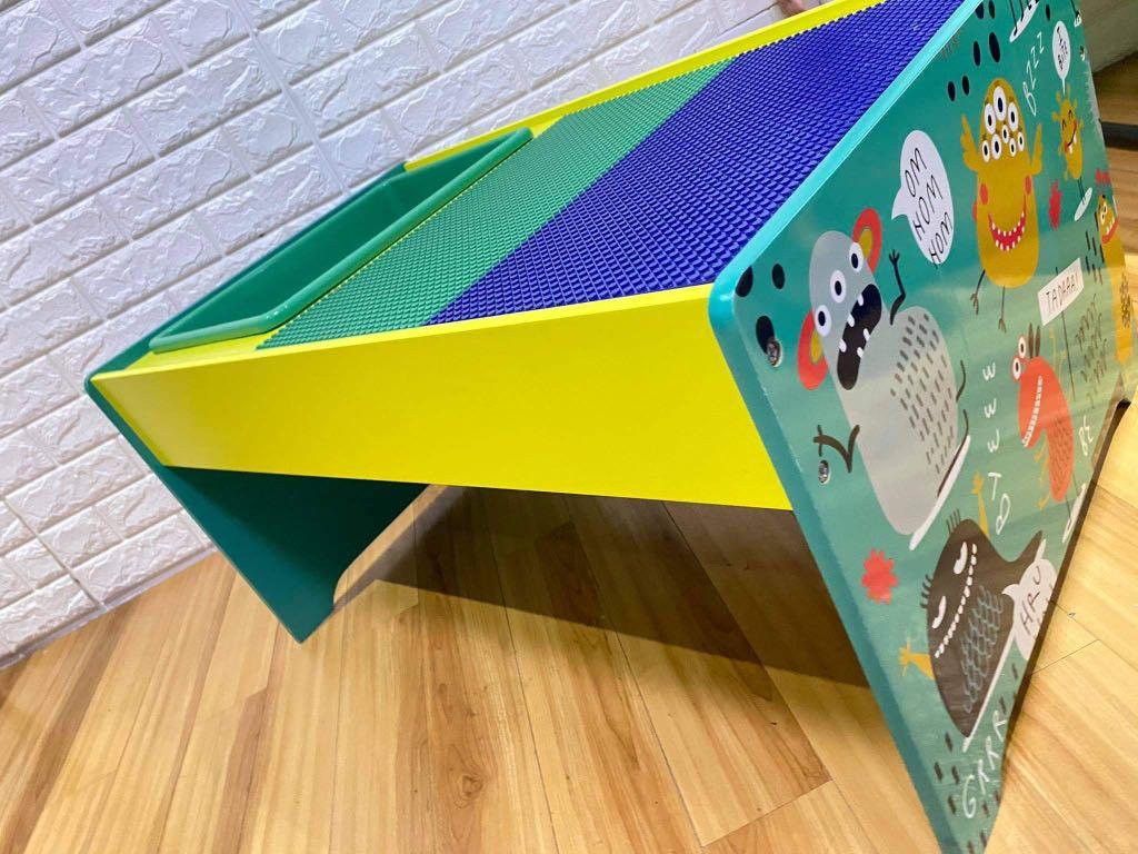wooden lego table