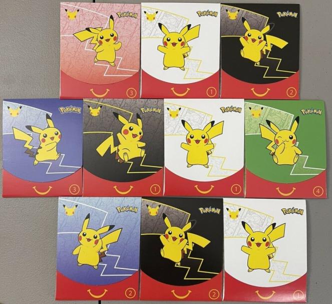 x10 McDonalds Pokemon Pack 25th Anniversary SEALED 