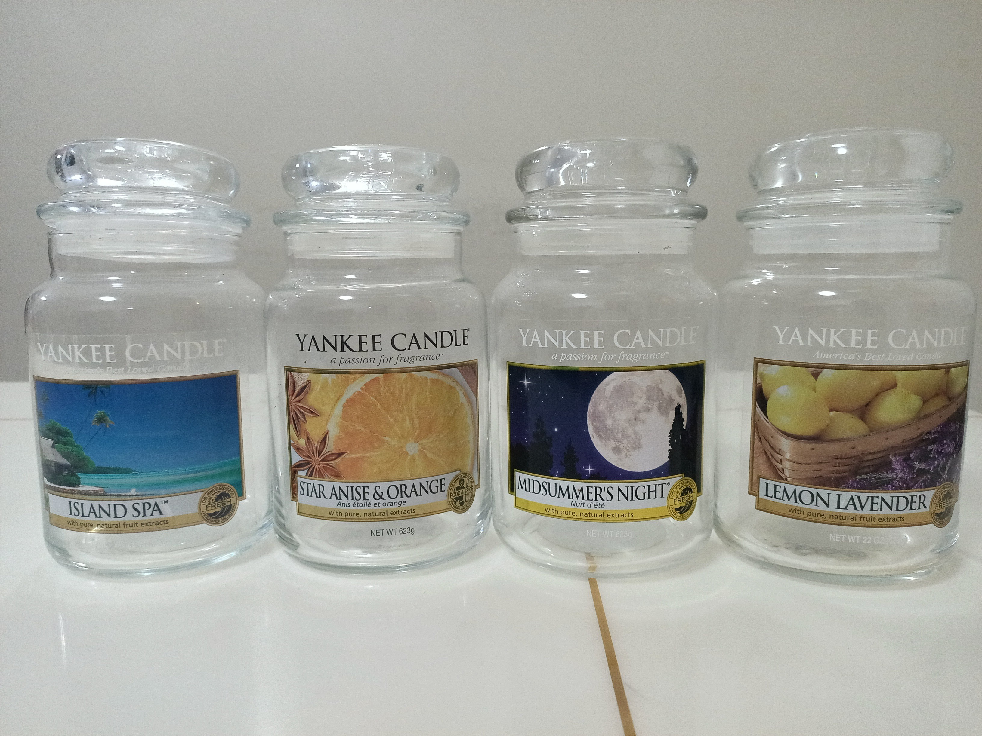 Yankee Candle Large Jar empty bottles X 4, Hobbies & Toys ...