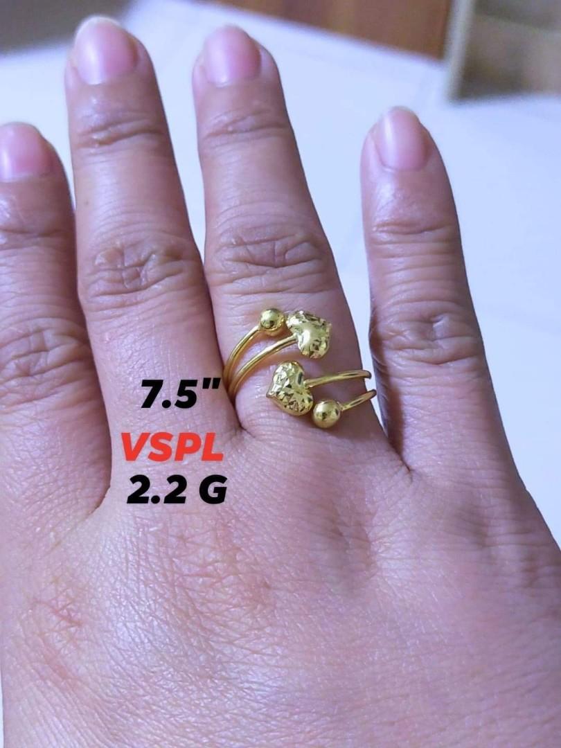18k Gold Ring For Women Women S Fashion Jewelry Organizers Rings On Carousell