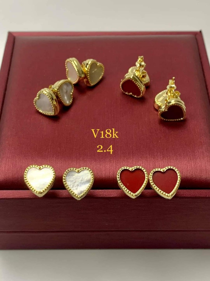 Vca on sale heart earrings