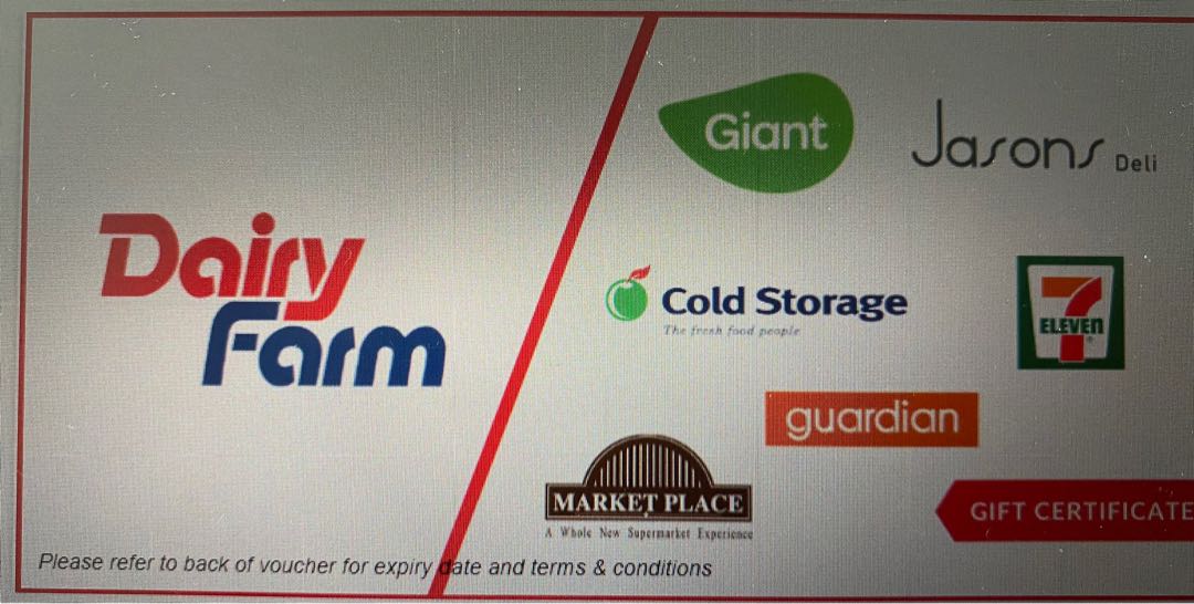 20 Dairy Farm Group Voucher, Entertainment, Gift Cards & Vouchers on Carousell