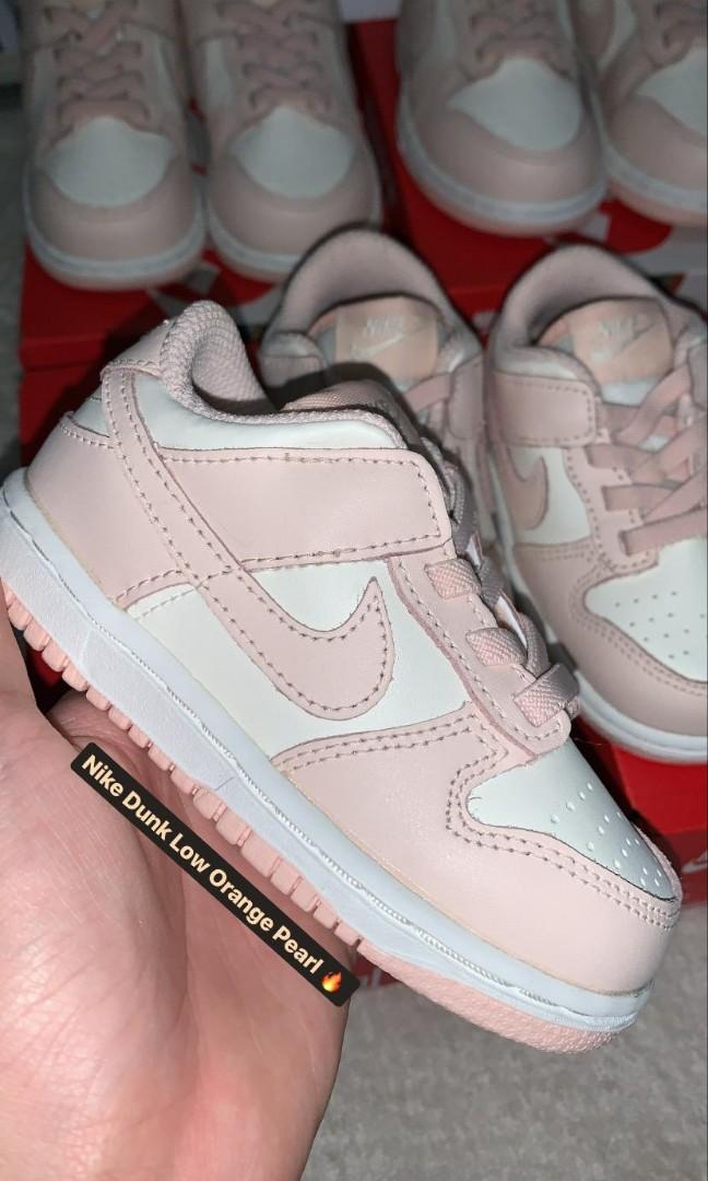 6C-9C Nike Dunk Low Orange Pearl Toddler and Preschool Size TD PS, Men's  Fashion, Footwear, Sneakers on Carousell