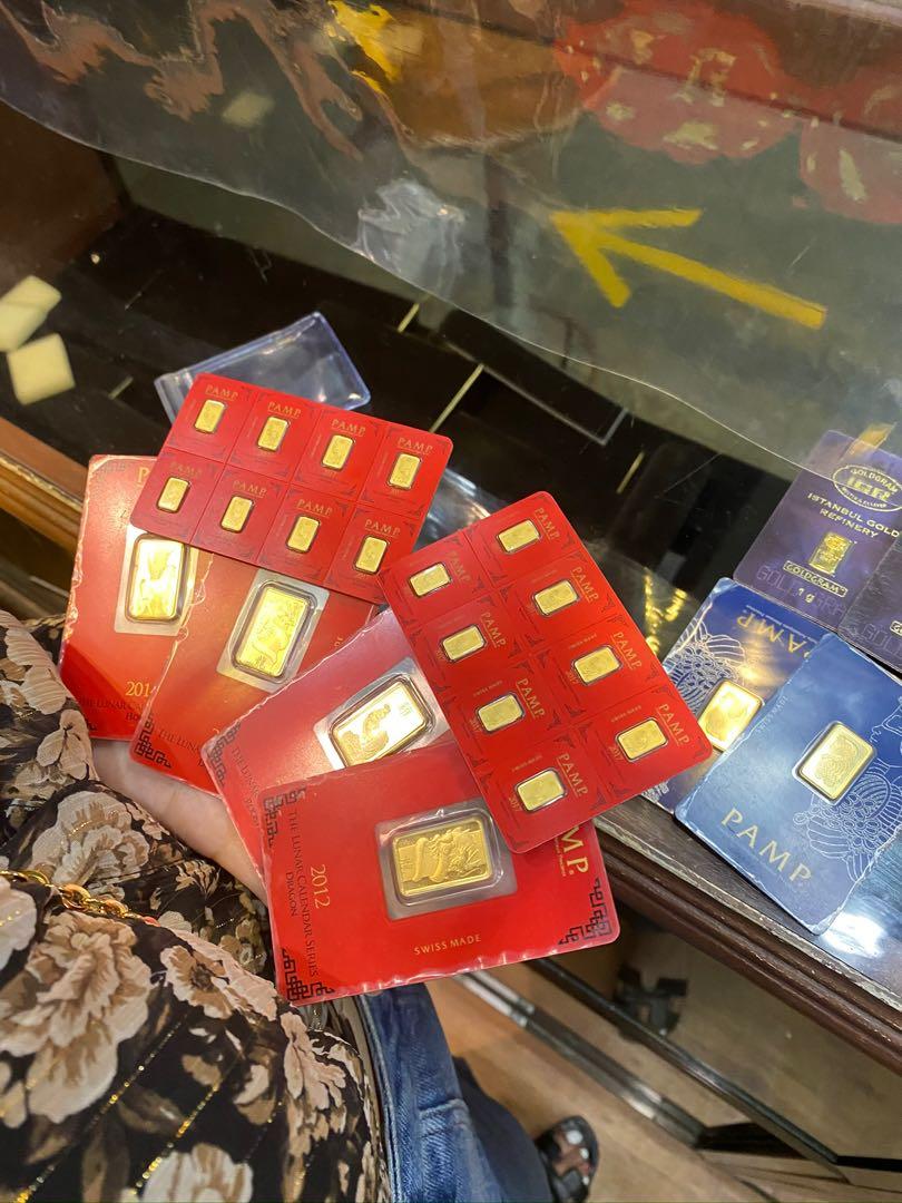 999.9 GOLD BAR PAMP (Category: Currency) located in Taguig. Submitted by aaustriaaa (Listing ID 1068459708, Image 2). Description: PAMP GOLD BAR THE LUNAR CALENDAR Rooster 5g /1g .