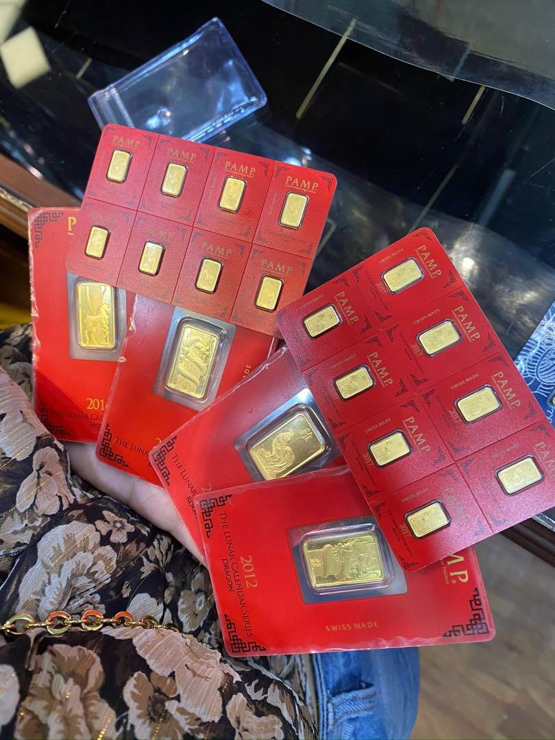 999.9 GOLD BAR PAMP (Category: Currency) located in Taguig. Submitted by aaustriaaa (Listing ID 1068459708, Image 1). Description: PAMP GOLD BAR THE LUNAR CALENDAR Rooster 5g /1g .