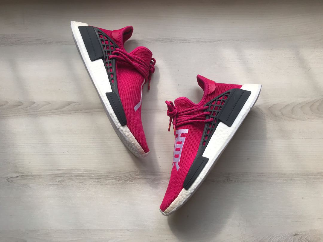 Adidas Nmd Human Race Shock Pink Sample Men S Fashion Footwear Sneakers On Carousell