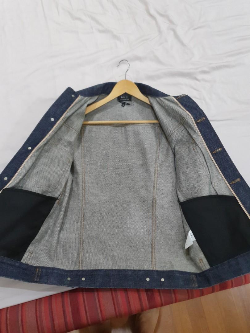 Apc raw denim jacket outlet