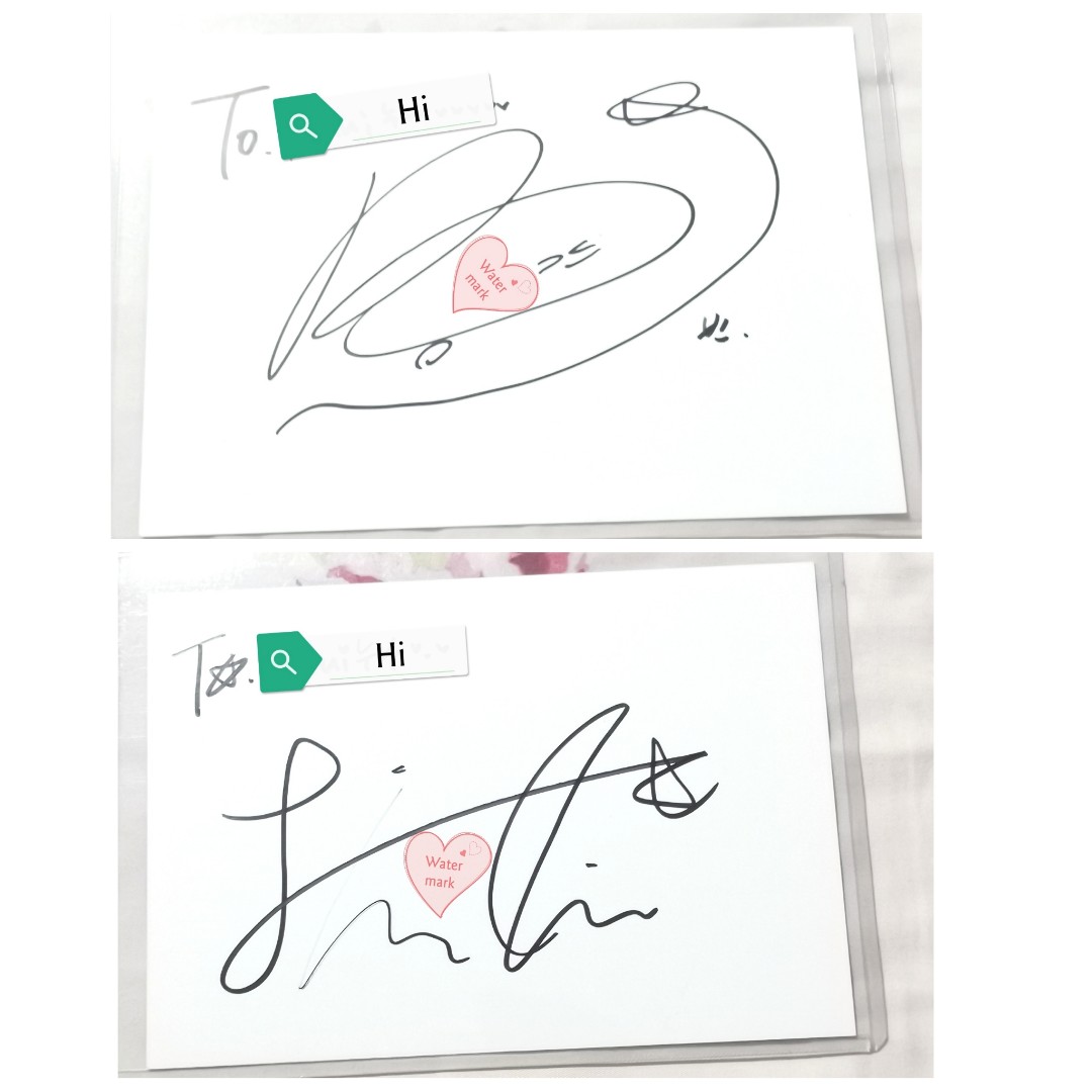 PRICE REDUCED] ASTRO MOONBIN & JINJIN SIGNED Q CARD, Hobbies