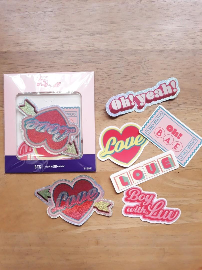 BTS Boy With Luv Stickers