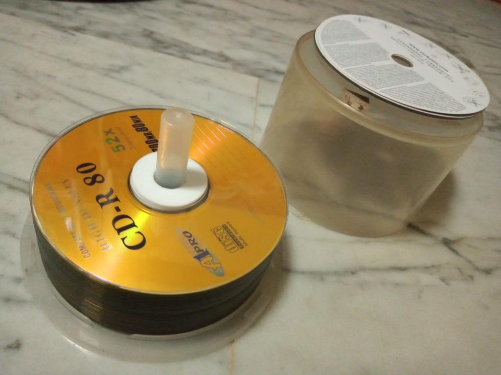 Empty DVD/CD casings and blank writable CDs, Computers & Tech, Parts