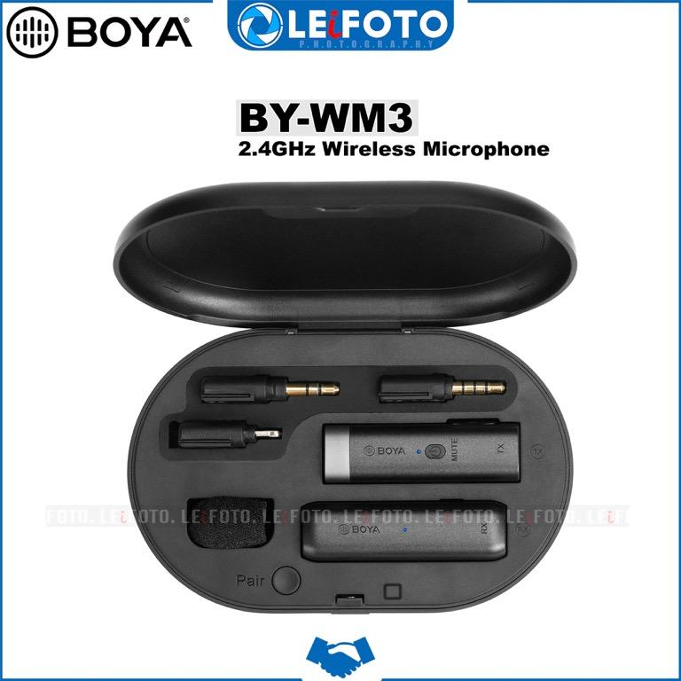 BOYA BY-WM3D/WM3U wireless microphone, Photography, Video Cameras on ...