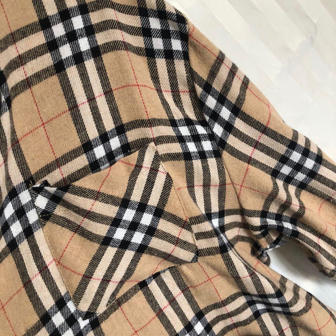 brown plaid (burberry pattern), Women's Fashion, Tops, Blouses on Carousell