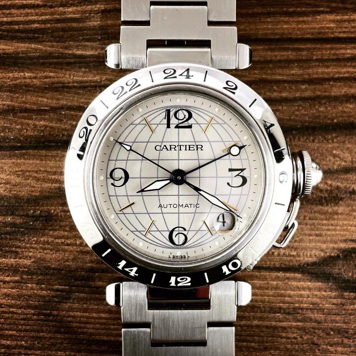 Cartier Pasha C GMT W31029M7, 名牌, 錶 